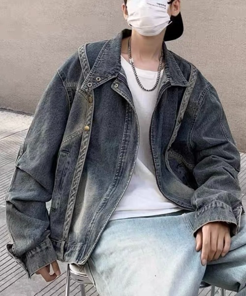 「ROOPTOKYO」 「all runs」デニムジャケット X-LARGE ブルー メンズ_画像8