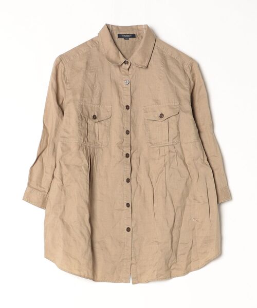 BURBERRY（バーバリー） 7分袖シャツ 44 ブラウン レディース 