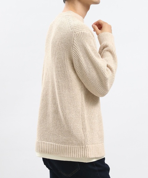 「GLOBAL WORK Smile Seed Store」 長袖ニット X-LARGE ネイビー メンズ_画像6