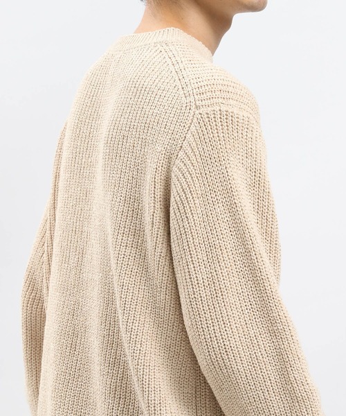 「GLOBAL WORK Smile Seed Store」 長袖ニット X-LARGE ネイビー メンズ_画像8