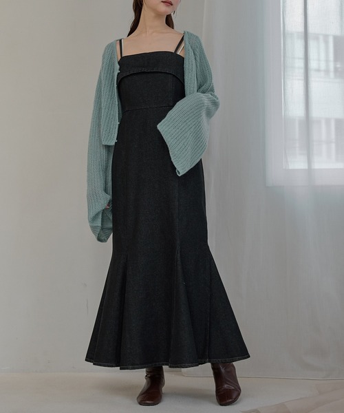 mideal（マイディール） ワンピース denim mermaid cami onepiece