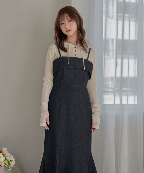 mideal（マイディール） ワンピース denim mermaid cami onepiece