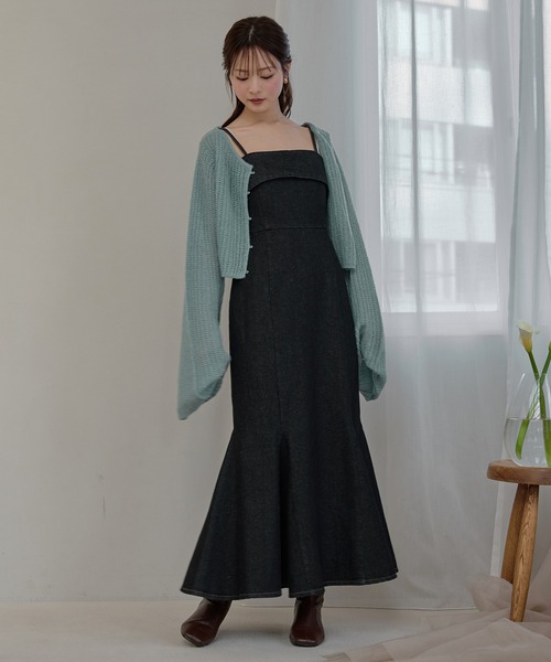 mideal（マイディール） ワンピース denim mermaid cami onepiece