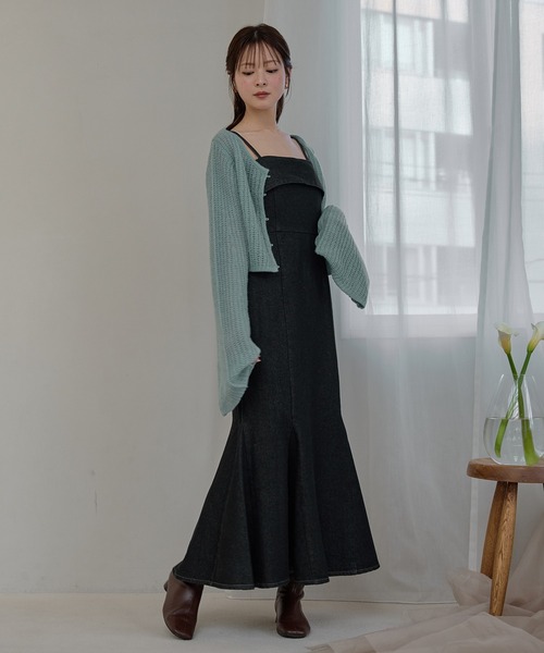 mideal（マイディール） ワンピース denim mermaid cami onepiece