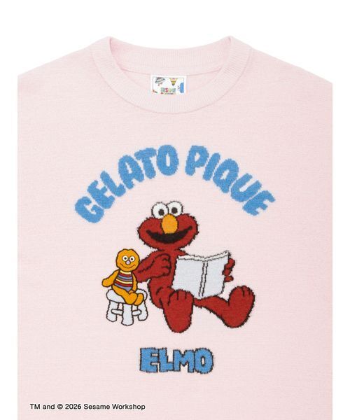 パジャマ ルームウェア 「SESAME STREET」エアリーモコジャガードプルオーバー＆ショートパンツセット レディースの画像