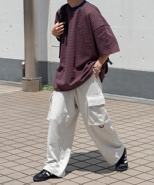 「Perushu」 カーゴパンツ SMALL 杢グレー メンズ_画像2