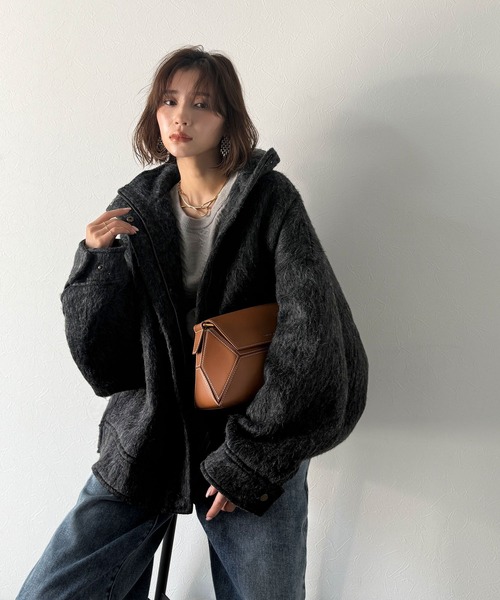 「Classical Evon」 ブルゾン MEDIUM チャコール レディース