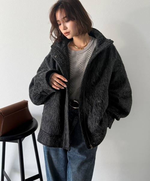 「Classical Evon」 ブルゾン MEDIUM チャコール レディース