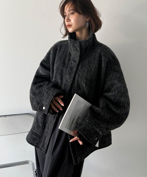 「Classical Evon」 ブルゾン MEDIUM チャコール レディース