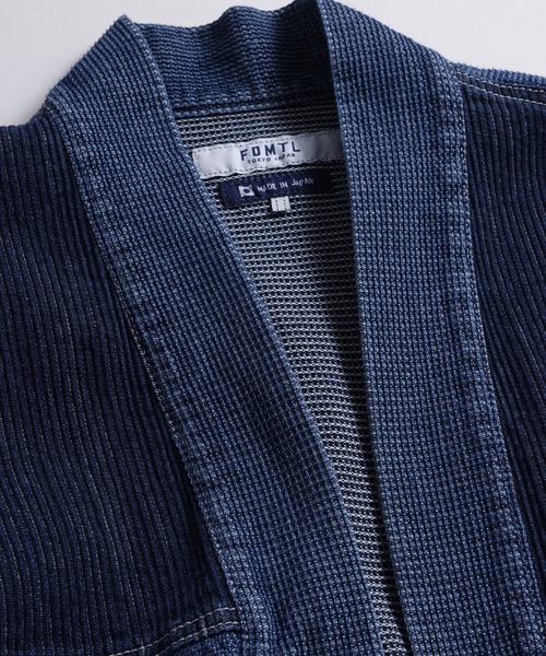 デニムジャケット gジャン FDMTL/ファンダメンタル/HAORI JACKET 3YR WASH メンズ レディースの画像