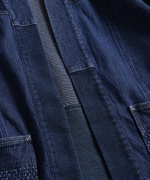 デニムジャケット gジャン FDMTL/ファンダメンタル/HAORI JACKET 3YR WASH メンズ レディースの画像