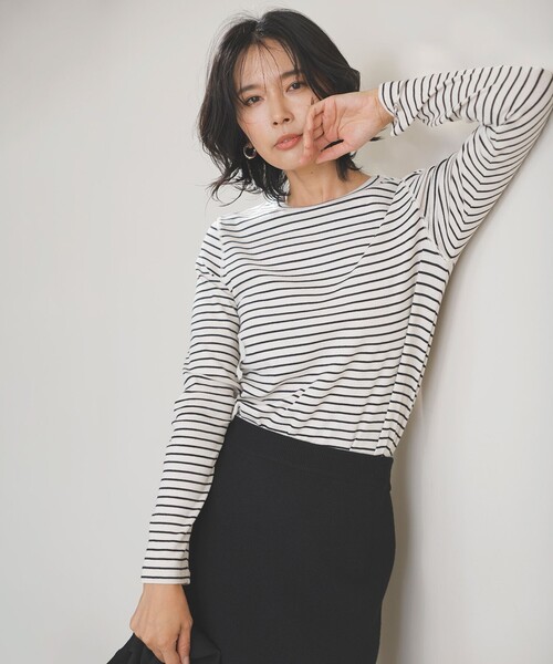 「UNFILO」 長袖カットソー SMALL ブラック レディース_画像3