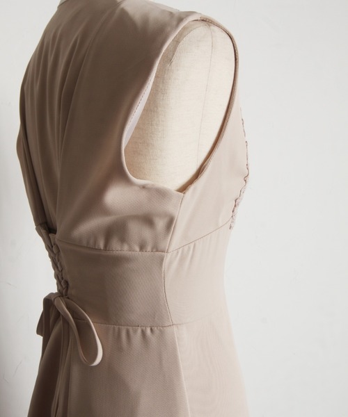 「tocco closet」 ノースリーブワンピース M ネイビー レディース_画像7