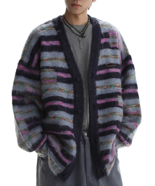 「MASONPRINCE」 ニットカーディガン M ブラウン系その他 メンズの画像