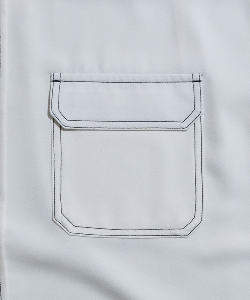 「JOHN'S CLOSET」 長袖シャツ LARGE ライトグレー メンズ_画像5