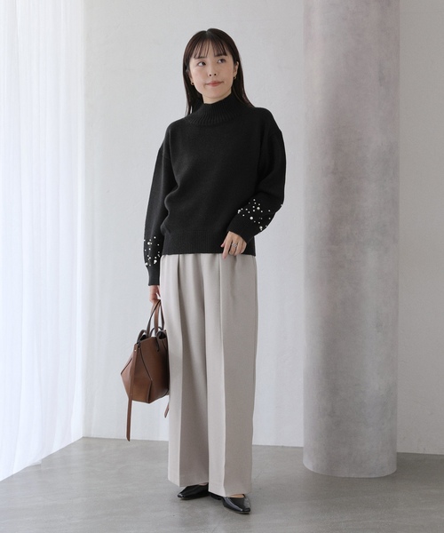 「La TOTALITE」 スラックス 38 ブラウン レディース_画像8