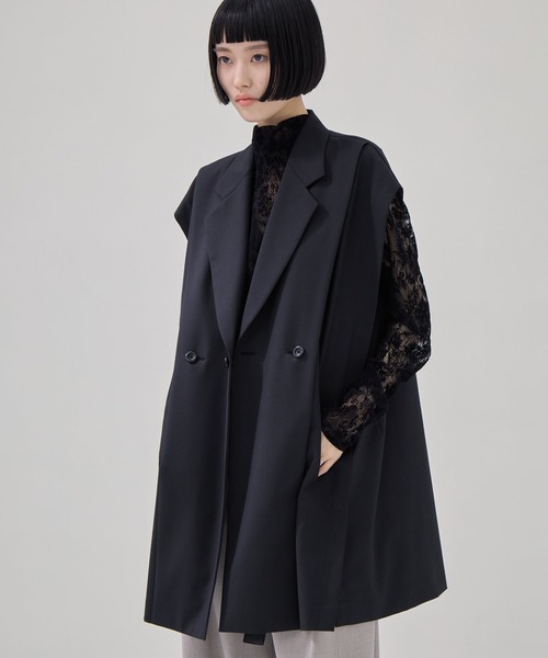 ウジョー Ujoh ベスト ジレ ブラック UJOH（ウジョー） ベスト ジレ 「UJOH/ウジョー」別注 TAILORED VEST