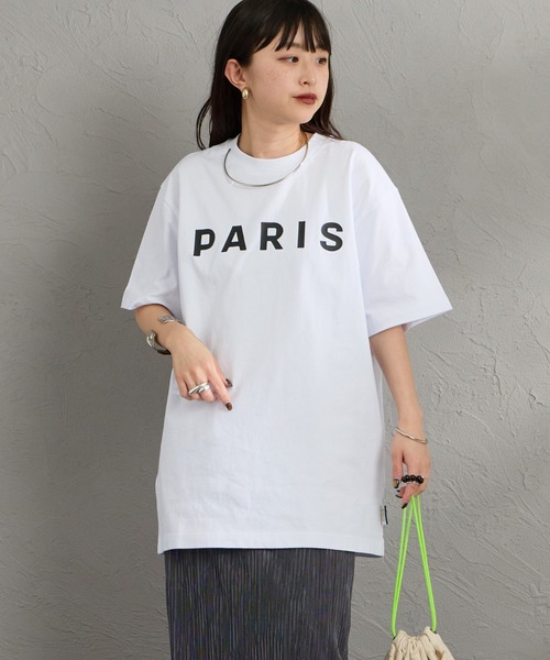 サンローランパリ　プリントT シャツ 楽天市場】サンローランパリ トップス Tシャツ ロゴ ハート ホワイト