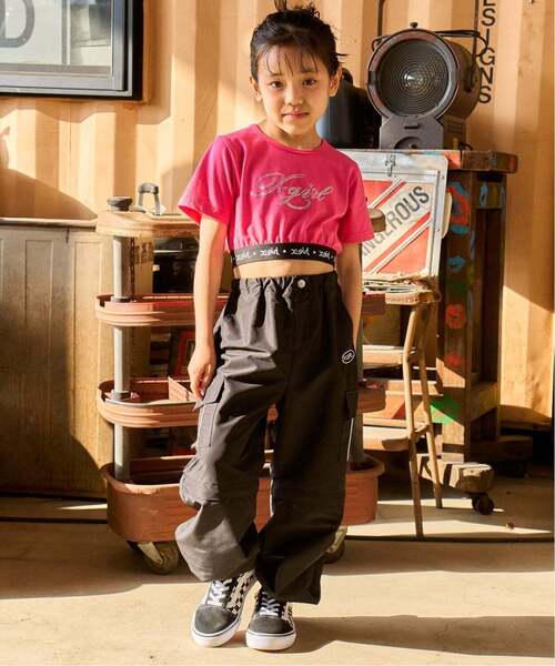 X-girl Stages（エックスガールステージス） tシャツ ラインストーン