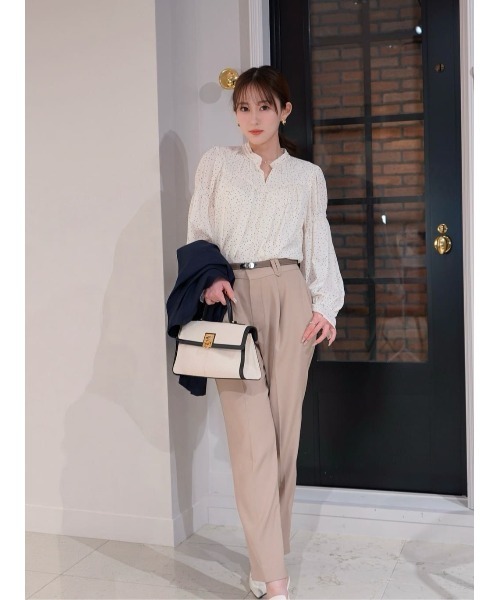 パンツ herlipto High Waist Tuck Trousers M Her lip to パンツ Twill Tapered Pants レディース : ZOZOTOWN Yahoo