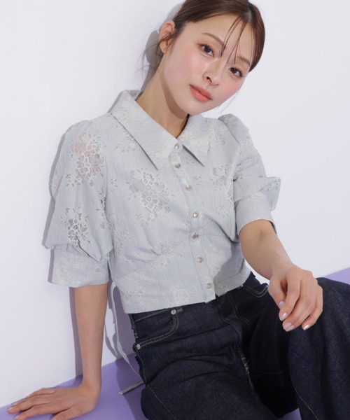 【完売人気商品】ジルバイ ジルスチュアート ウエストビスチェデザインブラウス JILL by JILL STUART（ジルバイジルスチュアート） ブラウス シャツ