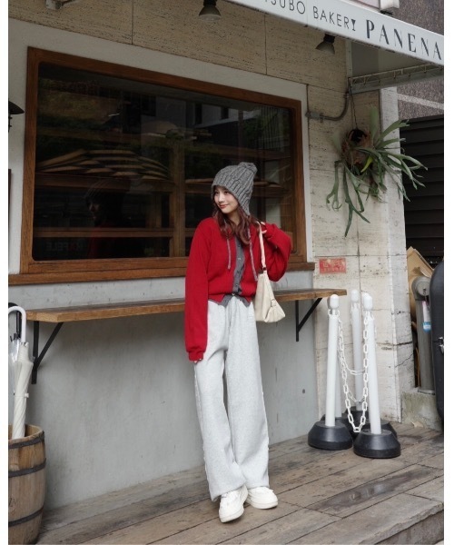 「JUMELLE」 ニットカーディガン FREE グレー レディース_画像5