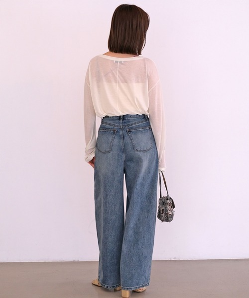 AKTE（アクテ） ワイドパンツ ジーンズ デニム デニムパンツ ルーズ