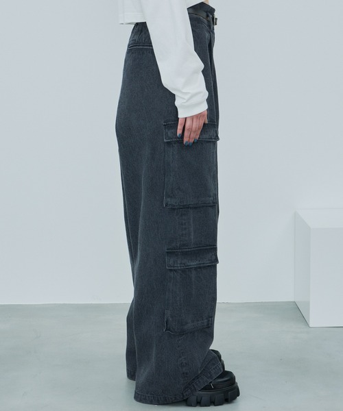 「AIVER」 カーゴパンツ LARGE ライトグレー メンズの画像