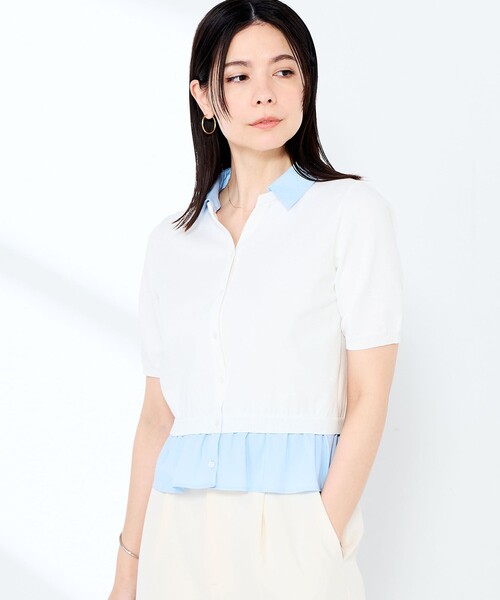 NOLLEY'S Sophi（ノーリーズソフィー） カーディガン 半袖 「手洗い
