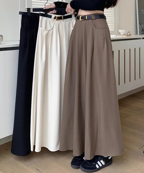 「Per sist ence」 ロングスカート MEDIUM ブラウン レディース_画像7