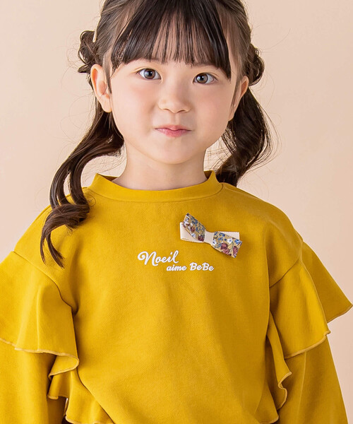 「Noeil aime BeBe」 「KIDS」スウェットカットソー 110cm イエロー キッズ_画像2
