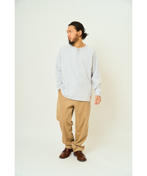 「BIG MIKE」 長袖Tシャツ X-LARGE チャコール メンズ_画像4