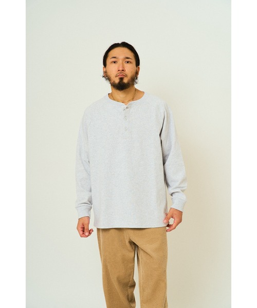 「BIG MIKE」 長袖Tシャツ X-LARGE チャコール メンズ_画像6