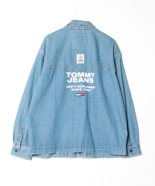「TOMMY JEANS」 デニムジャケット X-LARGE ブルー メンズ_画像2