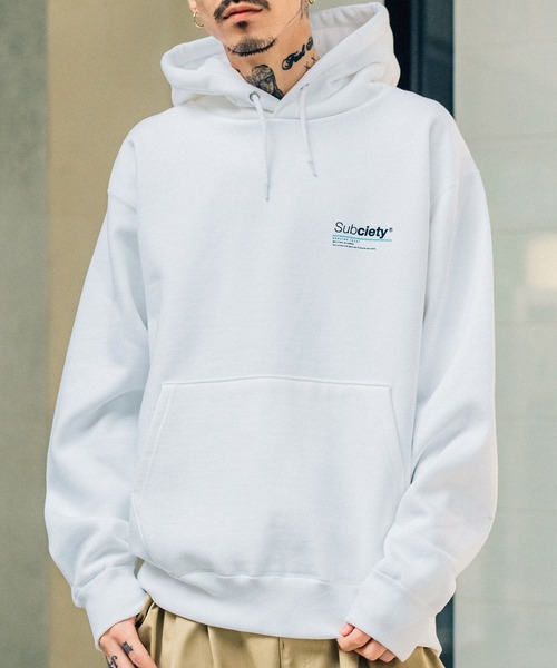 「Subciety」 プルオーバーパーカー LARGE ブラック メンズ_画像2