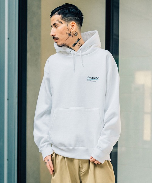 「Subciety」 プルオーバーパーカー LARGE ブラック メンズ_画像3