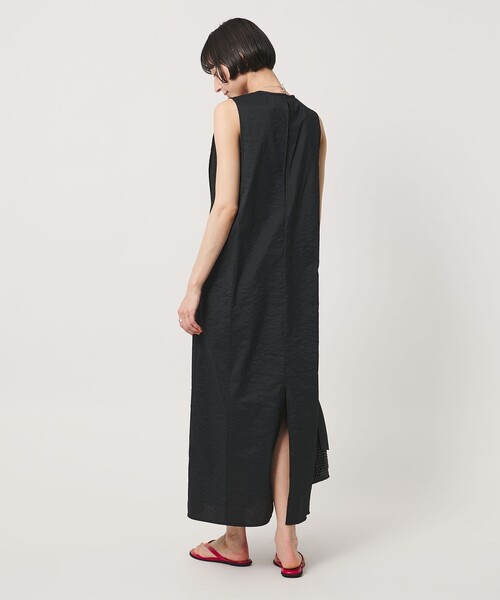 UNITED ARROWS ネイビー ．ブラックノースリーブ ワンピース UNITED ARROWS（ユナイテッドアローズ） ワンピース シアー レイヤード