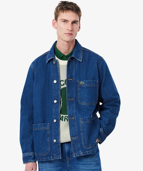 LACOSTE（ラコステ） デニムジャケット 41 ホワイト メンズ : ZOZOTOWN