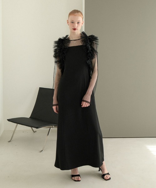 DONOBAN（ドノバン） ドレス 「ANDRESD」volume ruffle layer dress 
