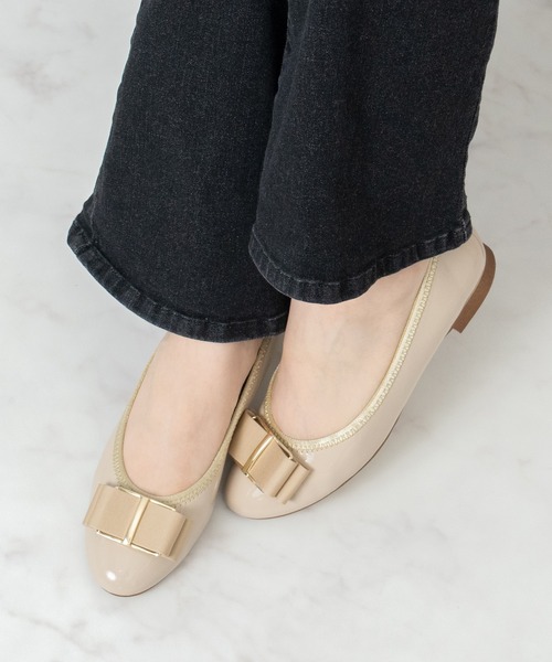 「Bridget Birkin」 フラットパンプス 24.5 ベージュ系その他 レディース_画像9