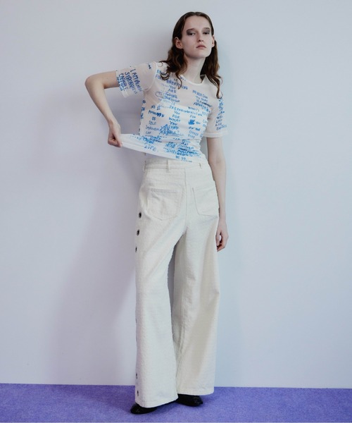 tシャツ 「2026Summer PRE-ORDER」Hand Logo Mesh T-Shirt/ハンドロゴメッシュTシャツ レディースの画像