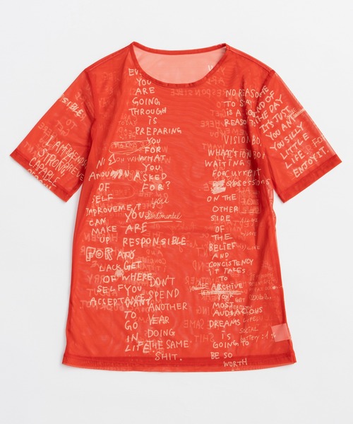 tシャツ 「2026Summer PRE-ORDER」Hand Logo Mesh T-Shirt/ハンドロゴメッシュTシャツ レディースの画像