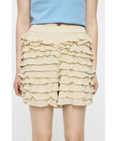 パンツ FRILL KNITTED ショーツ レディース | MOUSSY | 01