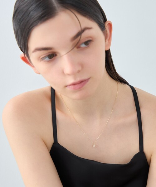 ネックレス 「レイヤード」 K18YG ダイヤモンド ネックレス レディースの画像