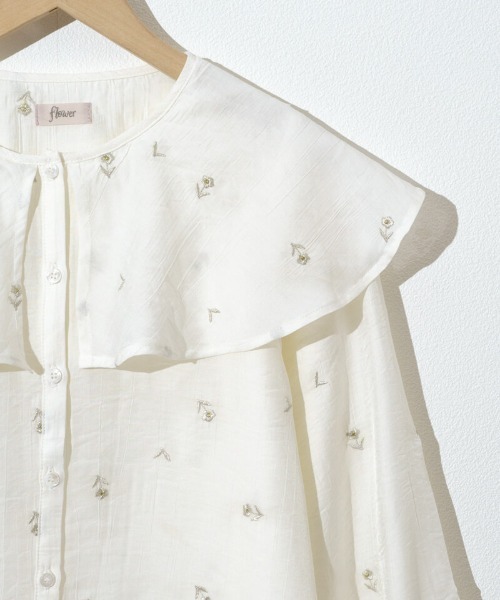 flower 長袖ブラウス FREE ブルー レディース : ZOZOTOWN Yahoo!店