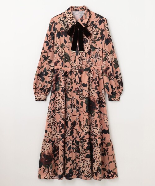 GRACE CONTINENTAL ワンピース　ピンクベージュ　38サイズ GRACE CONTINENTAL（グレースコンチネンタル） シャツワンピース 38