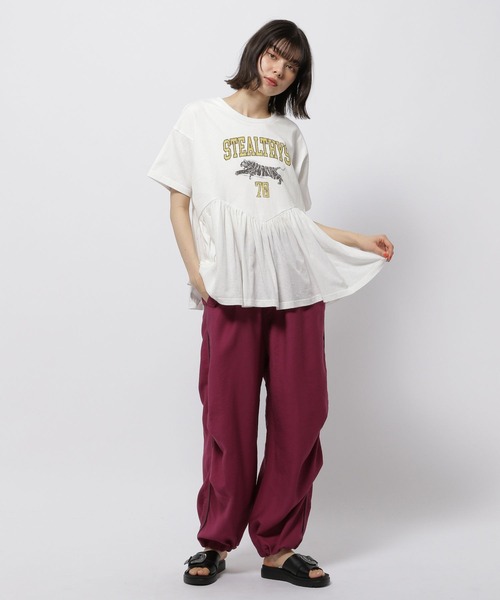 niko and…（ニコアンド） 半袖Tシャツ MEDIUM オフホワイト レディース