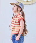 tシャツ 先染めボーダーリンガーTシャツ キッ...の詳細画像2