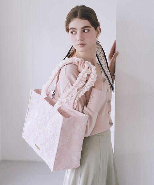 「Maison de FLEUR」 トートバッグ FREE ライトピンク レディース_画像2