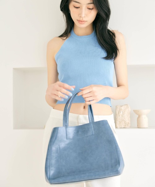 BLUE×PALANG（ブルーパラン） トートバッグ NUANCE SQUARE TOTE BAG 